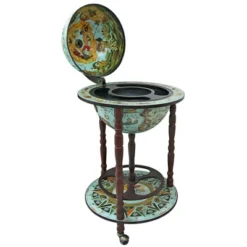 Design Toscano Sixteenth Century Cielo Blue Replica Globe Bar Cabinet -Baxton Home Shop GUEST f8220557 eebd 4466 a8be cdf4bcf4e4c4