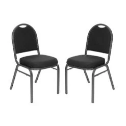 2pk Premium Fabric Upholstered Stack Chair - Hampden Furnishings -Baxton Home Shop GUEST f822c08a 1525 4ae5 8942 84b42d182415