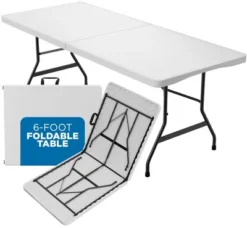 Folding Table White Plastic, BY Sorfey -Baxton Home Shop GUEST f8ce8bc9 ba35 408f bbd0 95aaa8640101