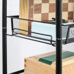 HOMCOM 5 Tier Utility Rolling Cart, Metal Storage Cart, Kitchen Cart With Removable Mesh Baskets, For Living Room, Laundry, Garage And Bathroom, Black -Baxton Home Shop GUEST f98fae98 af64 4b81 9c7c 51f70806e1f4