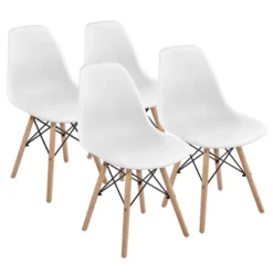 Yaheetech Modern Dining Chairs With Natural Beech Wood Set Of 4 -Baxton Home Shop GUEST f9c9e489 7aec 49e6 8b2a 0b4438cf0866