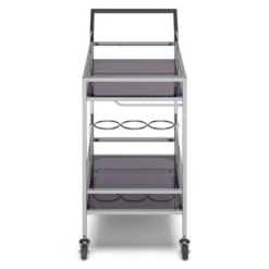Snell Bar Cart Chrome - WyndenHall -Baxton Home Shop GUEST fb325ee9 c8c0 46d5 8d1f 4027e94c7210