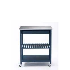 Holland Kitchen Cart With Stainless Steel Top - Boraam -Baxton Home Shop GUEST fb620e53 bc3c 4cdc bcbb b86cc2b57b40