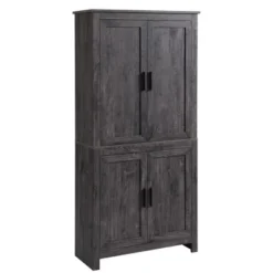 HOMCOM 64" 4-Door Kitchen Pantry, Freestanding Storage Cabinet With 3 Adjustable Shelves For Kitchen, Dining Or Living Room -Baxton Home Shop GUEST fc44498d 9d4c 48ea a2bc 61116bb11439