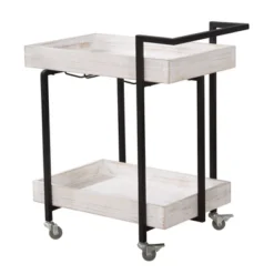Ventner 2 Shelf Serving Cart - HOMES: Inside + Out -Baxton Home Shop GUEST fc5c35cb 983f 41e6 bb09 604613f19da8