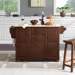 Eleanor Kitchen Island With Wood Top Natural - Crosley -Baxton Home Shop GUEST fcc69fd4 b8fb 43aa 8270 bbe30167c136