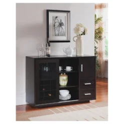 Mellie Sliding Door Buffet Server - Cappuccino - HOMES: Inside + Out