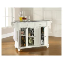 Cambridge Solid Granite Top Kitchen Island - White - Crosley -Baxton Home Shop GUEST fd5161bb 6748 4553 aa3a 0b7ebc8aba7f