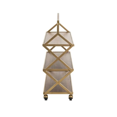 Hudson Bar Cart Gold - Adore Decor 4 Hudson Bar Cart Gold - Adore Decor - Image 2