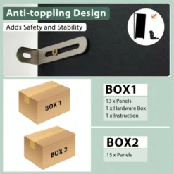 Costway 3-Door 71'' Kitchen Buffet Pantry Storage Cabinet W/Hutch Adjustable Shelf Black -Baxton Home Shop GUEST fe43b763 0e53 4230 885f e3970bb460c7