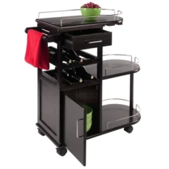 Jimmy Entertainment Cart Dark Espresso - Winsome -Baxton Home Shop GUEST fefff54a d311 447a 9ae8 ccc58a128b27
