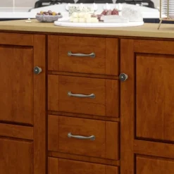 Create - A - Cart Kitchen Cart With Natural Top Cherry - Homestyles -Baxton Home Shop GUEST ff5d5a81 3f63 4a81 9236 2b22f1191112