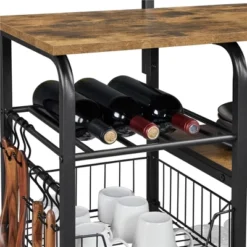 Yaheetech Kitchen Storage Shelves With 10 Hooks 13 Yaheetech Kitchen Storage Shelves With 10 Hooks -Baxton Home Shop GUEST ff66b3d7 e13f 41ae 9f5d dc53c82d200b